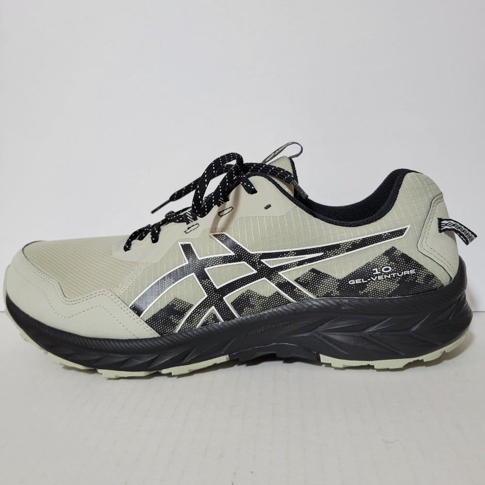 Asics Gel Venture 10 Trail Running Shoes Men's US 13 White Sage & Black - Picture 3 of 8